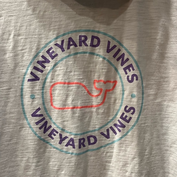 Vineyard Vines Women’s White Hooded Long Sleeve Logo Tee Size L - Picture 7 of 7